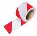Bande d'avertissement rouge/blanc — largeur 5cm, longueur 500m